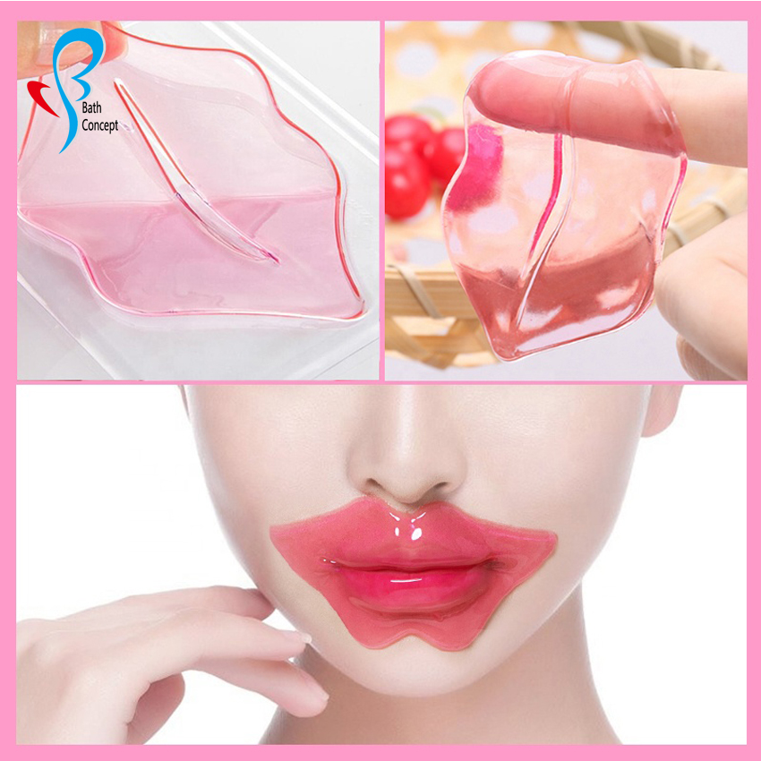 Crystal Lip Masks Pink Collagen Lip Pads for Moisturizing, Remove Dead Skin, Anti-Wrinkle, Anti-Aging, Hydrating and Plump Your Lips (1)