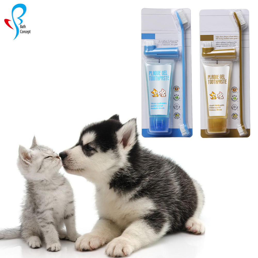 Custom flavor private lable New Pet Beauty Toothbrush Dog Cleaning whitening Kit Health Tooth dog toothpaste with brush (12)