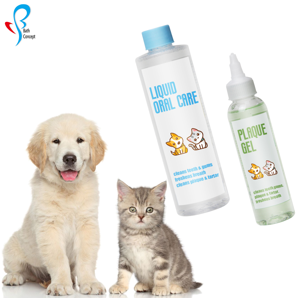 Factory Wholesale Private Label Pet plaque care Teeth Cleaning Plaque Tartar Care Dog plaque care gel and liquid (7)