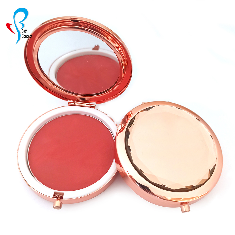 OEM Factory Wholesale organic private label cream blush on make up cosmetic compact blusher pallet (5)