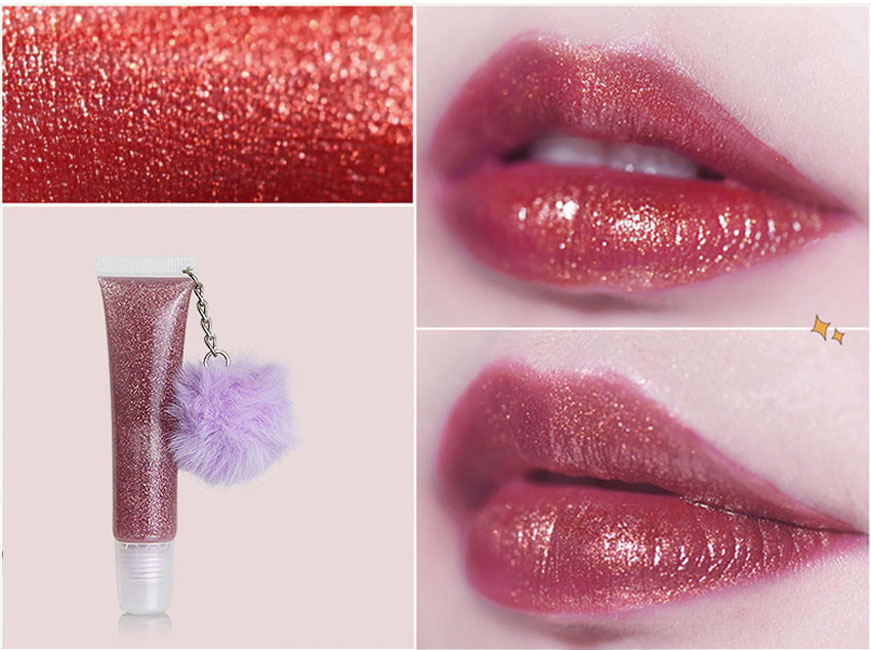 Shimmer Glossy Lipgloss Set 4PCS Nourishing Plumping Lip Gloss Glitter & Shinny Non-Sticky Liquid Lipstick for Girls and Women (4)