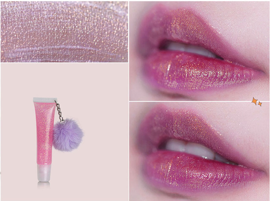 Shimmer Glossy Lipgloss Set 4PCS Nourishing Plumping Lip Gloss Glitter & Shinny Non-Sticky Liquid Lipstick for Girls and Women (5)