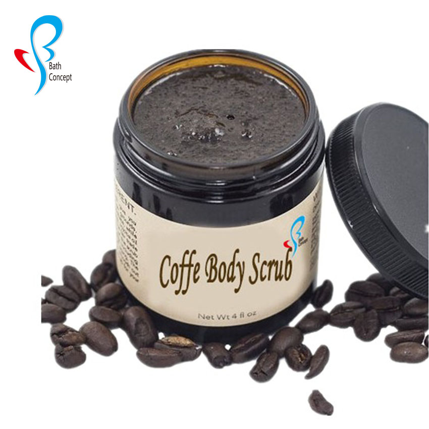wholesale oem professional face vitamin c body scrub natural organic whitening coffee body butter scrub dead sea salt (2)
